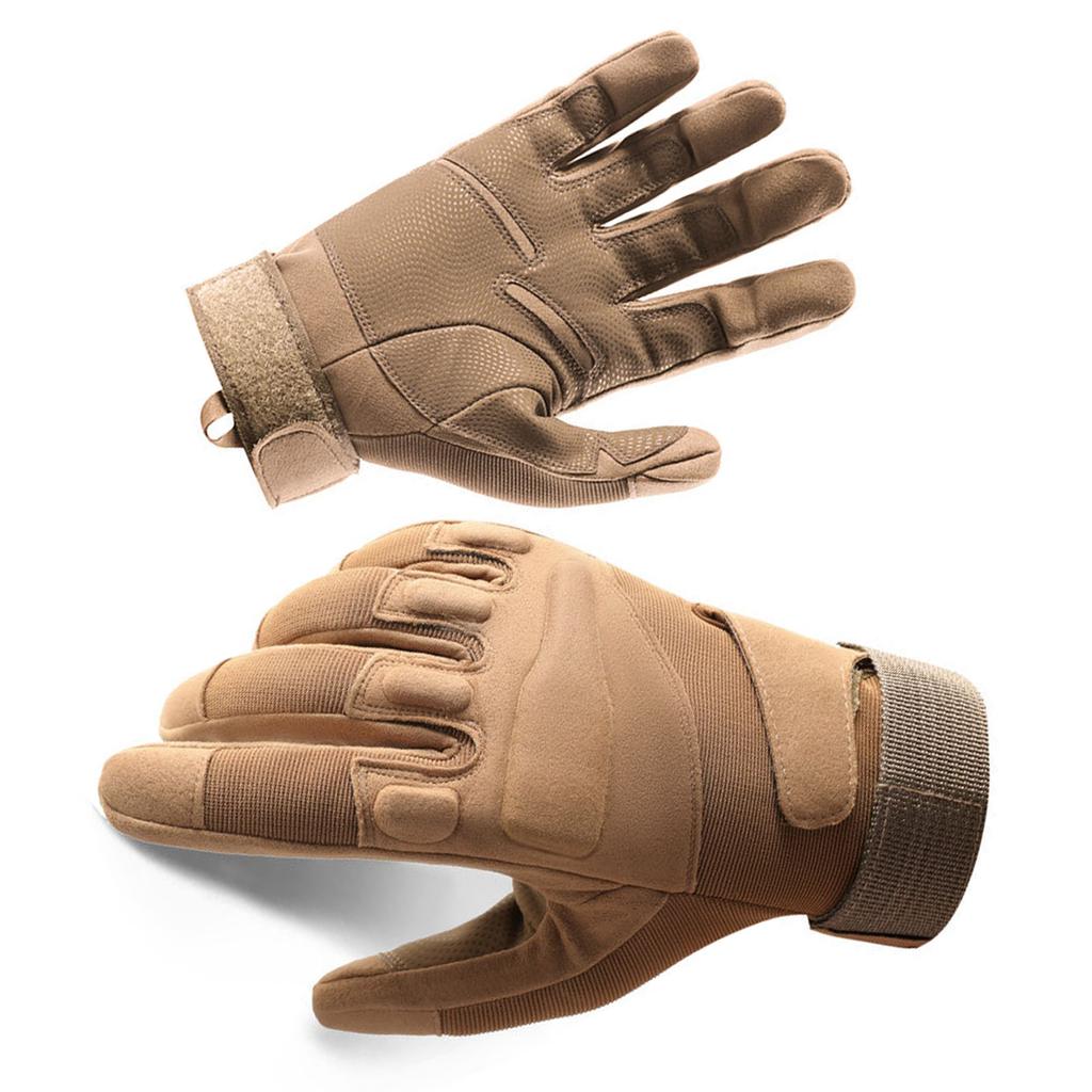 Protective Gloves Full Finger M Size Microfiber Leather Breathable Wind Proof Riding Gloves for Outdoor Training