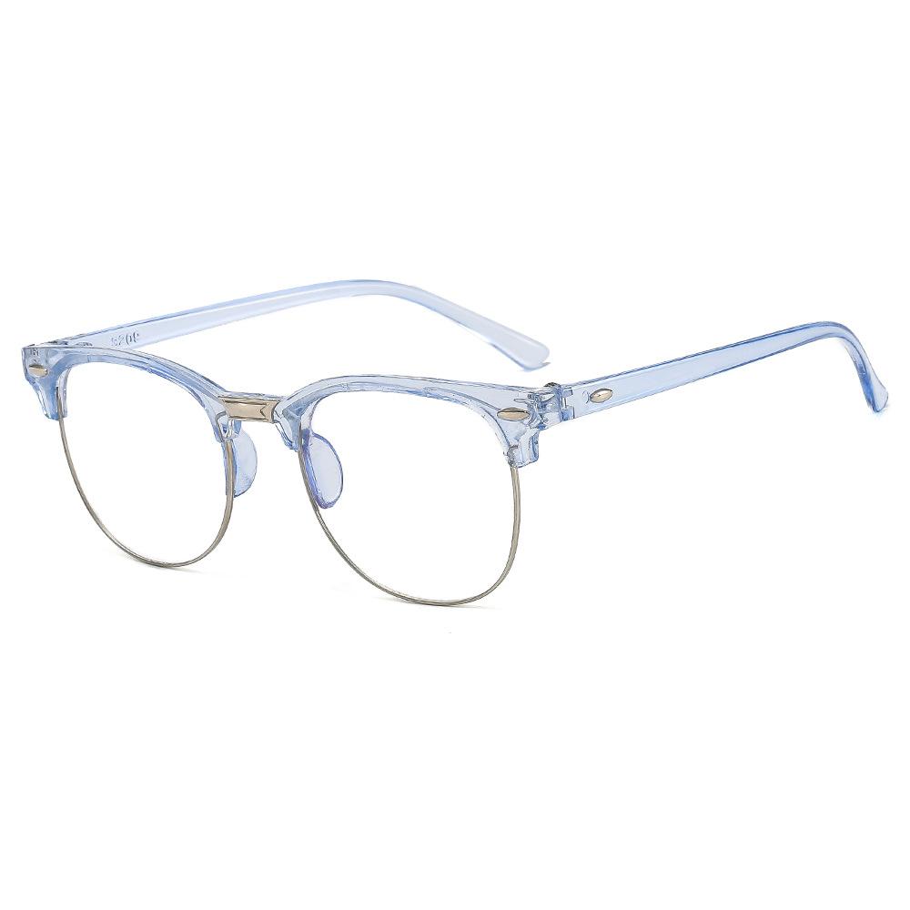 New Transparent Computer Glasses Frame Women Men Anti Blue Light Round Eyewear Blocking Glasses Optical Spectacle Eyeglass