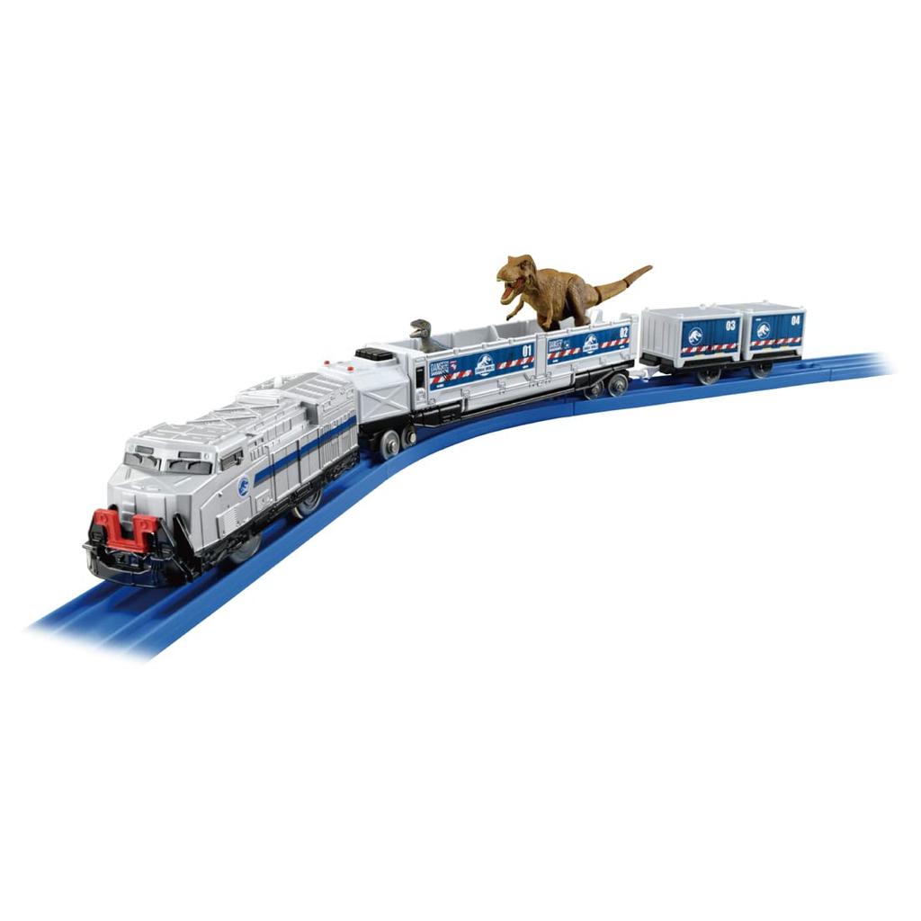 TAKARA TOMY Jurassic World Tren de Transport Dinozauri Jucărie Tren 3 ani și peste Trece standardele de siguranță a jucăriilor Certificare ST Marcă PLARAIL TAKARA TOMY