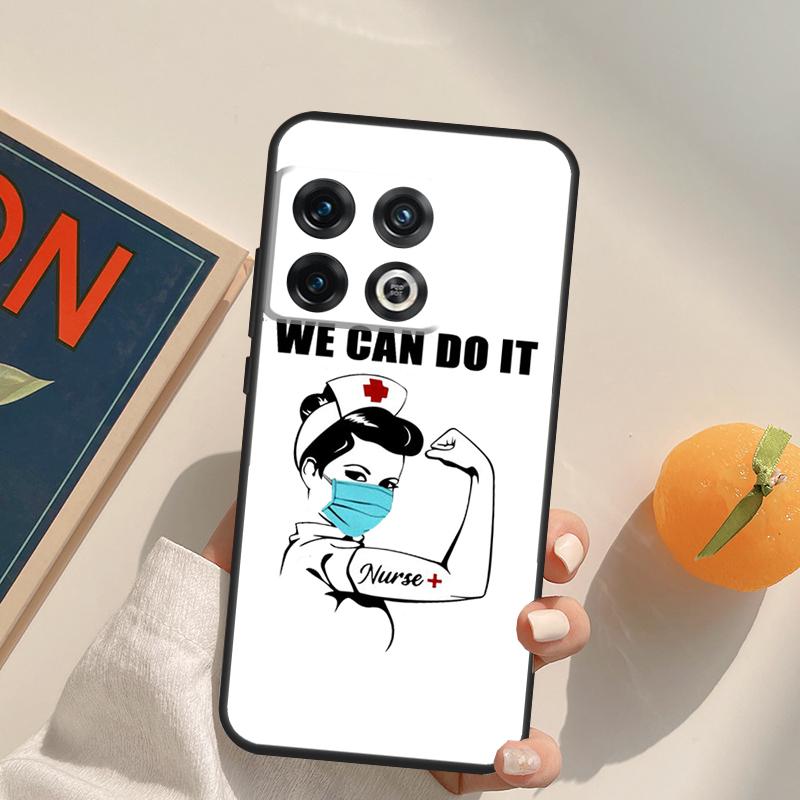 Cartoon Medicine Doctor Nurse Case For OnePlus 12R 13R 13T 10R 15 13 12 11 10T 8T Nord CE 4 3 2 Lite N20 N30 Nord 5 Cover