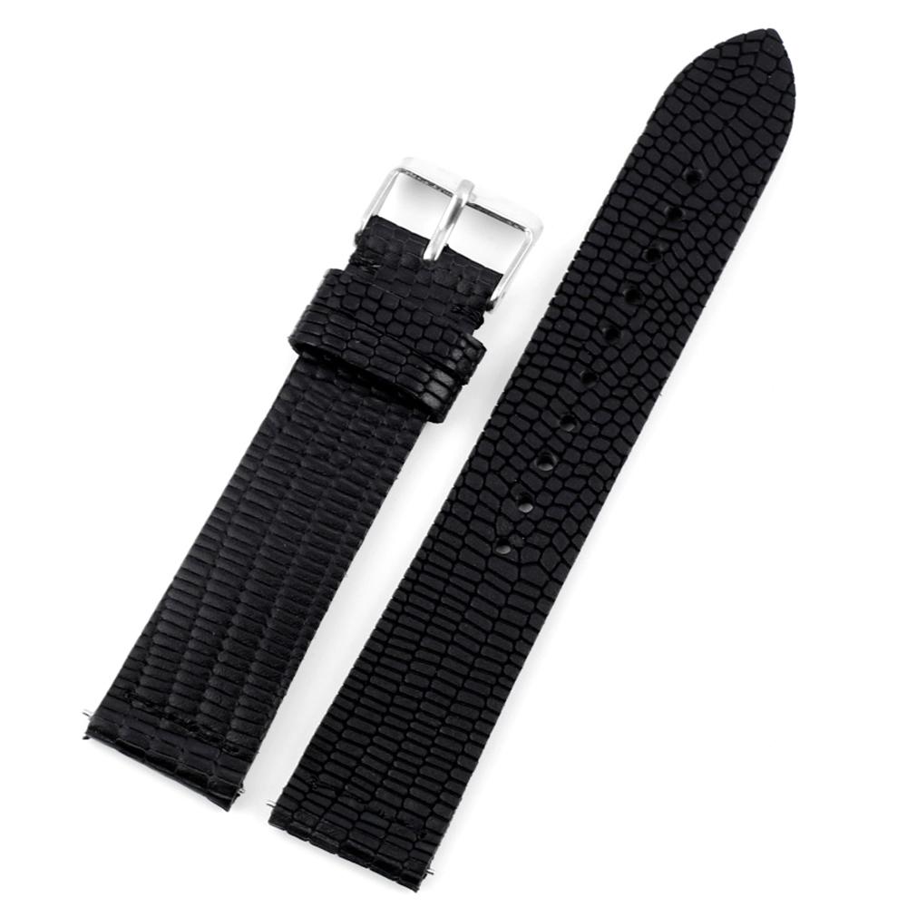 Lizard Pattern Genuine Leather Watch Band 18mm 19mm 20mm 22mm Replacement Bracelet Watch Strap for Men Women Watches Accessories