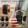 Portable Waist Clip Fan 3 Speed 4000mAh Belt Fan USB Rechargeable Cooling Waist Fan Emergency Mobile Power Bladeless for Outdoor