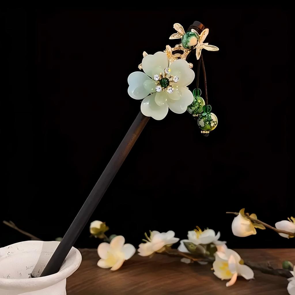 1pc Fashion Chinese Style Hair Accessory Suitable for Daily Party Dresses Beautiful Floral Hair Clip Women's Elegant Hair Needle