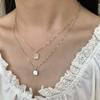 Fashion Pendant Simple Exquisite Necklace Light Luxury Niche Versatile Collarbone Chain
