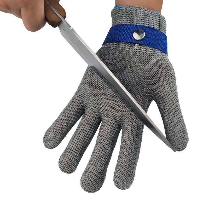 

Кухонные перчатки из нержавеющей стали 9 уровня защиты от порезов для чистки рыбы и нарезки овощей