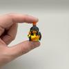 Spartan Warrior Duck Figurine, 3D Printed Motorcycle Rider Duck Statue, Cartoon Yellow Duck Tabletop Ornament, Gift Duck Lovers