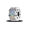 Silver Clasp 925 Silver CZ Pave Clip Charms Daisy Beads Stopper Safety Chain Fit Original Bangle Bracelet Jewelry Clip