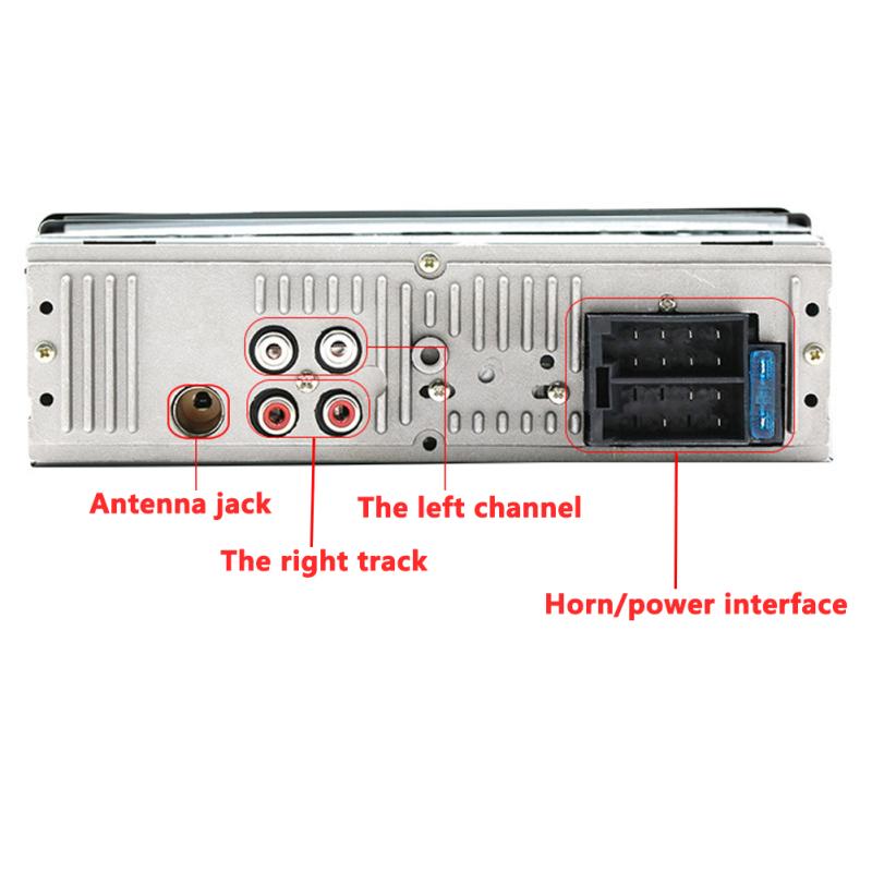 Bluetooth Auto MP3 Player Audio Stereo 4X60W Autoradio 12V Einbau 1 Din FM Aux-Eingang Empfänger