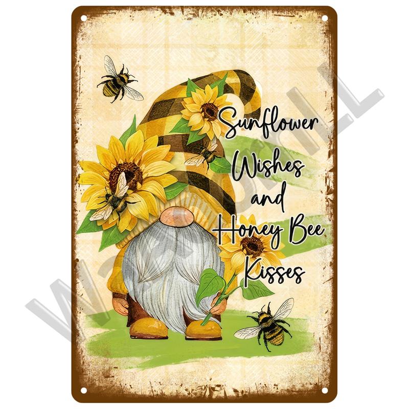 Retro Tin Sign For Cafe Garden Decorations Vintage Metal Sign Home Wall Art Mural Plaque Plate Room Decor Farm Painting Gift