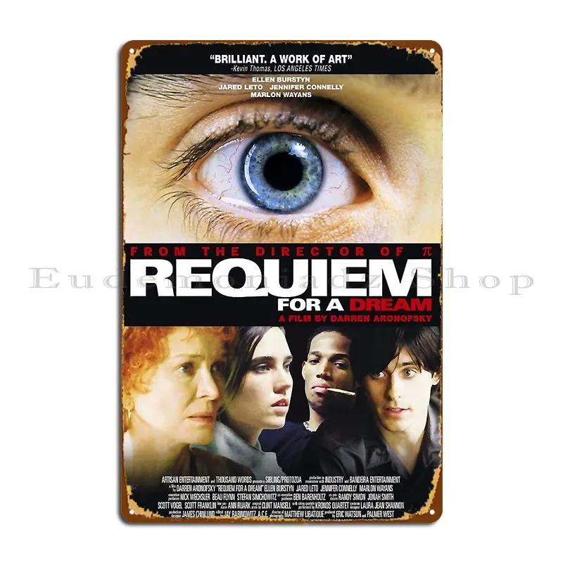 Requiem For A Dream Metal Sign Poster Garage Club Cave Print Bar Plaques Tin Sign Poster 20x30cm(7.8x11.8inch)