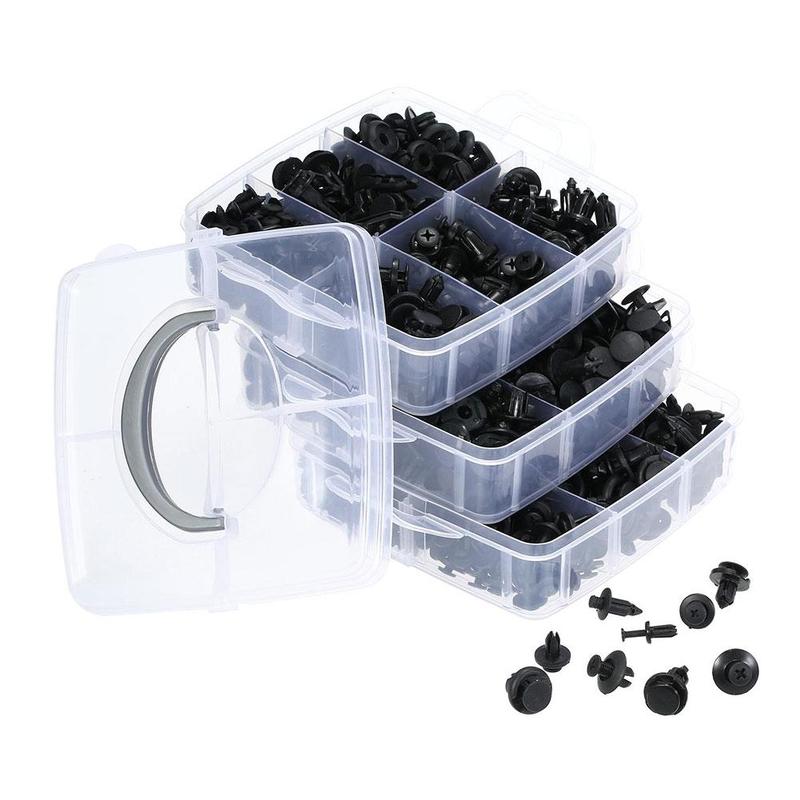 620-Piece Car Body Plastic Push Pin Rivet Fastener Kit – Trim Panel Moulding Clips