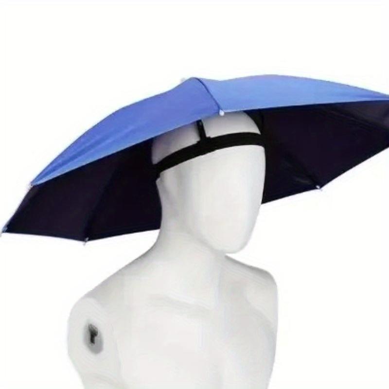 1pc, Adult Head WearingUmbrella, Creative Trend, for Men and Women Outdoor Folding Sunny Umbrella Caps, Fishing Umbrella Caps.