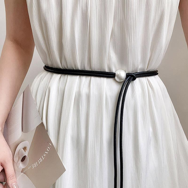 

Жемчужное платье Женский повседневный пояс – Простой, модный, универсальный аксессуар (2025 Новое издание)