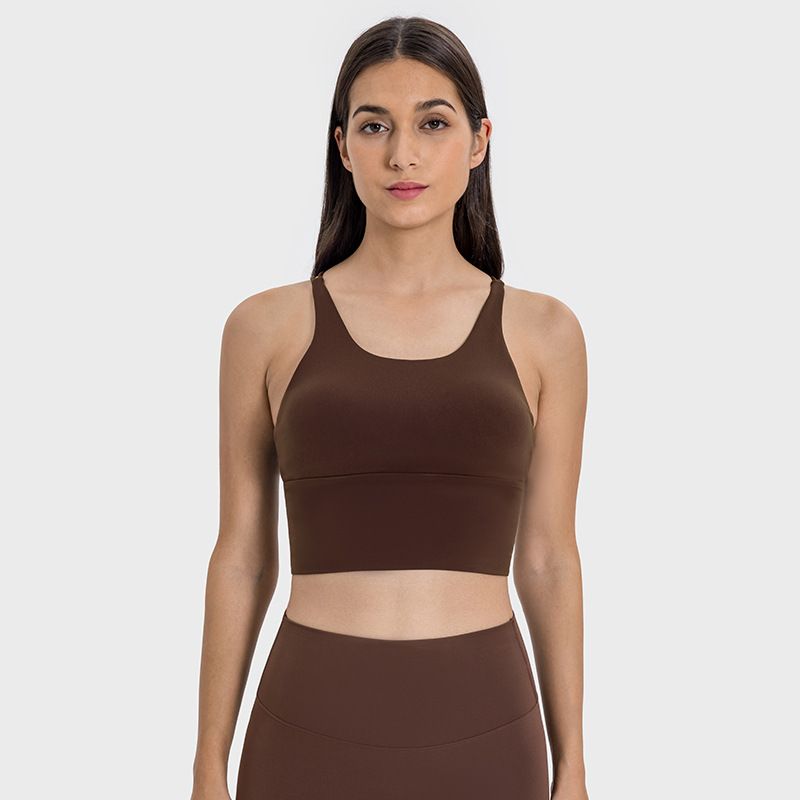 Lu Same Sports Bra for Women 2025 New Outdoor Removable Bubble Wrap Running Fitness Beauty Back Yoga Vest