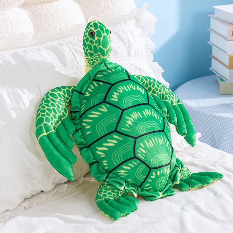 Plush Sea Turtle Pillow - Aquarium Souvenir Doll Gift