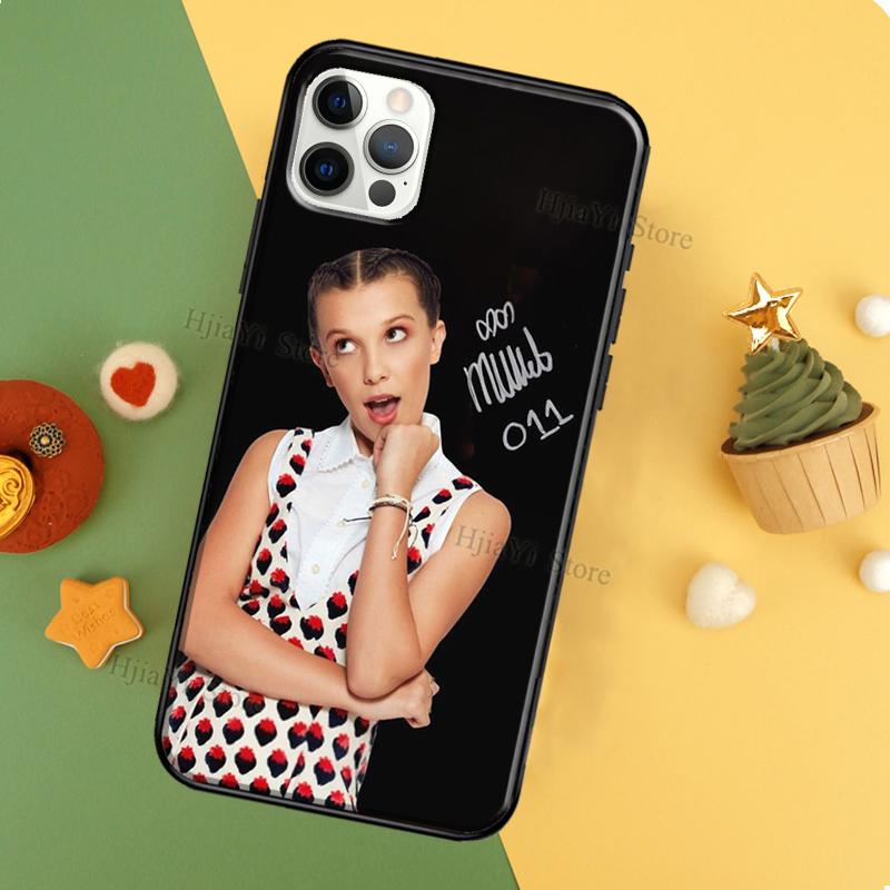 Millie Bobby Brown TPU Soft Case For iPhone 11 14 Pro Max 12 13 Mini XR X XS MAX 6 7 8 Plus SE 2020 Phone Cover