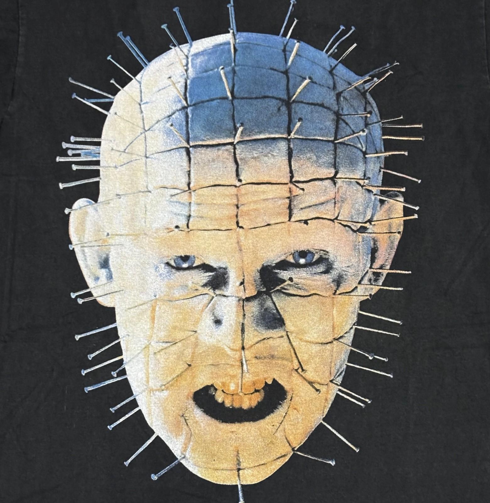 Vintage HELLRAISER Horror 1987 Sz.L Movie Film 80s Single Stitch T-Shirt Mens Womens Tees Top REPRINT L