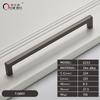 Oukali American Style Square Black Polish Chrome 128Mm 160Mm Furniture Gold Cabinet Handles Pull