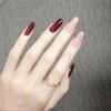 Nuovi Adesivi per Unghie Ovali Indossabili: Popolari Bianchi, Colori Solidi e a Contrasto, Manicure Versatile in XS/S/M/L, Lunghezza Media-Lunga.