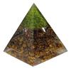 Tree of Life, Peridot and Tiger's Eye Crystal,  Home Protection Stone Pyramid Crystal,
