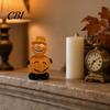 Eco-friendly Halloween Decor Pumpkin Figure Ornaments, Hand-Painted Resin Decorations with Unique Desktop Ornaments Expressions, Figurine for