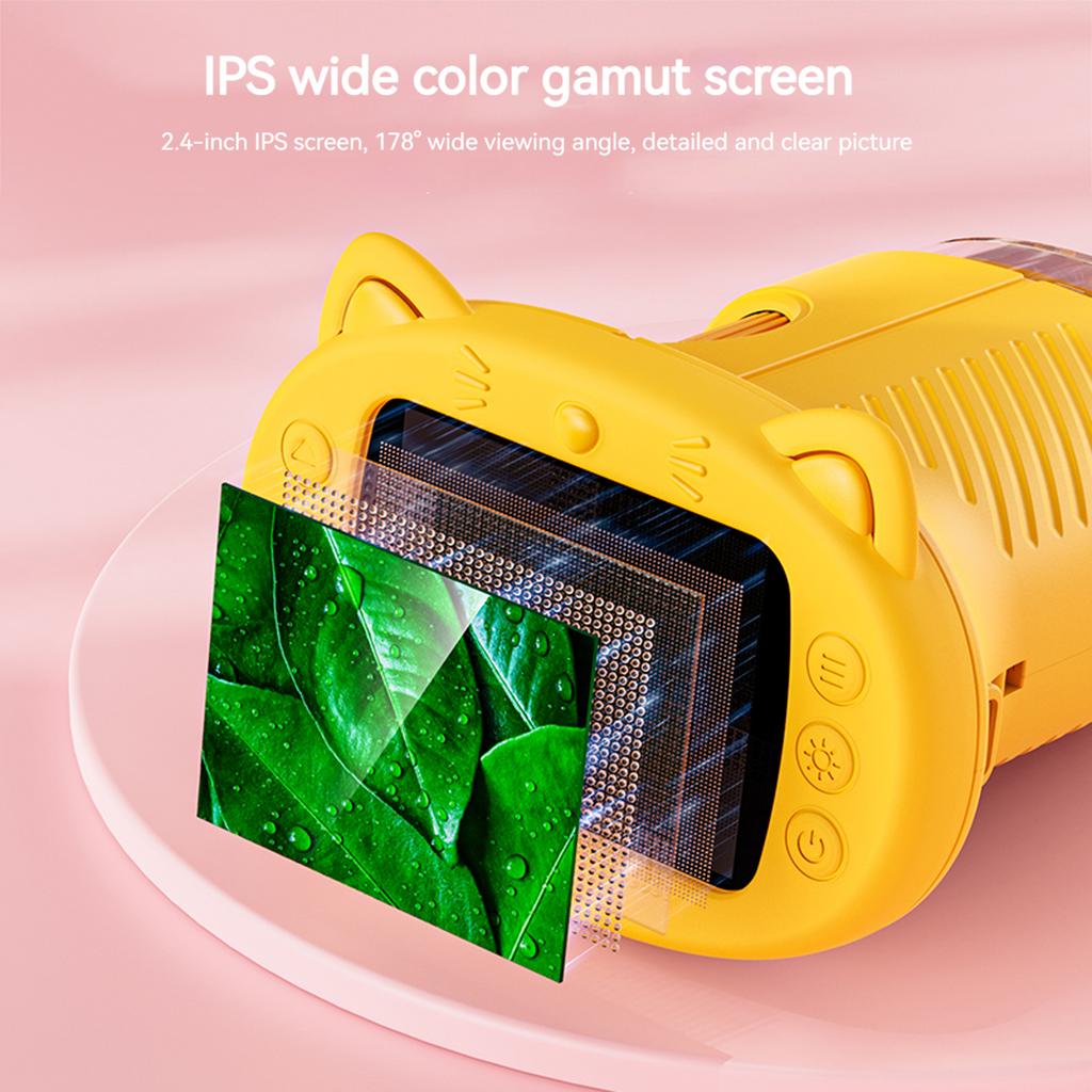 1000X Childs Handheld Microscope 2.0 Inch 1080P Portable Digital Microscope Camera Educational Science Girls Boys Festival Gifts