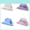Summer Outdoor Sun Hat For Women Polyester Wide Brim Breathable Mesh Fashion Sun Protection
