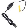 Battery Elimination Cable USB 5V to 3/4.5/6V Power Supply Adapter Cord Wire for LED Light Compatibility 2-4pcs 1.5V 3A