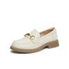 TATA/He She 2025 Spring Shopping Mall Same Style Fashionable Simple Casual Women's Le Fu Shoes