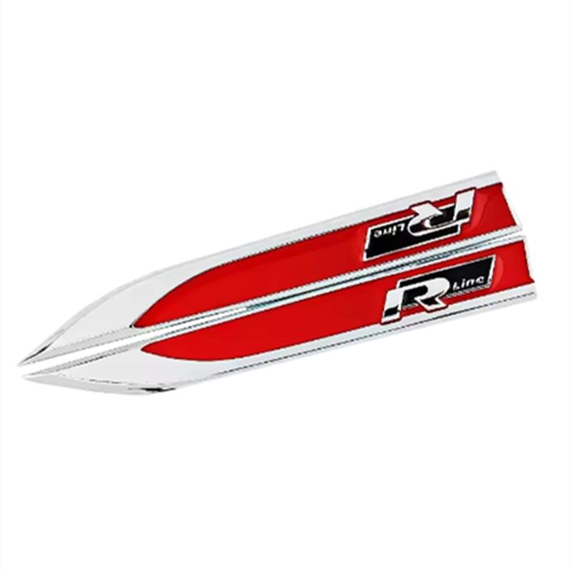 1 Pár 3D Kovové R/RLINE Boční Blatník Karoserie Auta Odznaky Nálepky Pro G-olf 7 6 5 GTD GT-I Logo Nálepka Znak Stylingové Doplňky