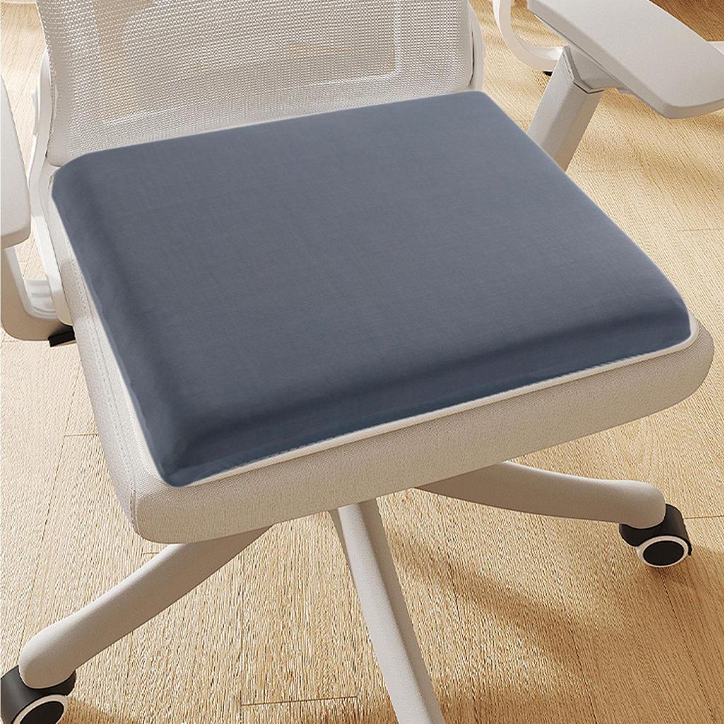 Square Chair Cushion Pad Breathable 15.75x15.75x1.77" Memory Foam Seat Non Slip Bottom