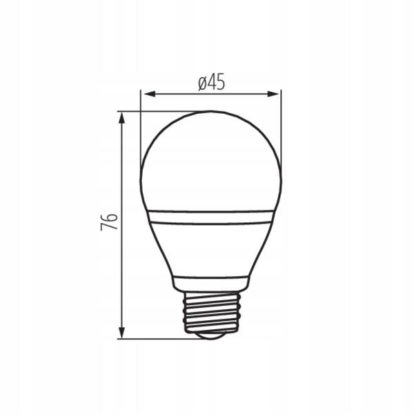 Kanlux Bilo Bulb 6.5W E27-Ww 6.5W=60W 1 Pc