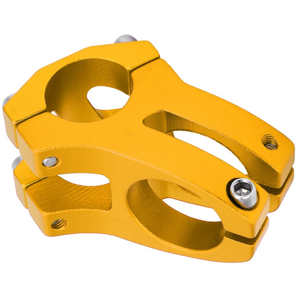 LUNJE 25.4x35MM Představec na kolo Krátký Zdvih Hliníková slitina Kolo Dutý PředstavecZlatý