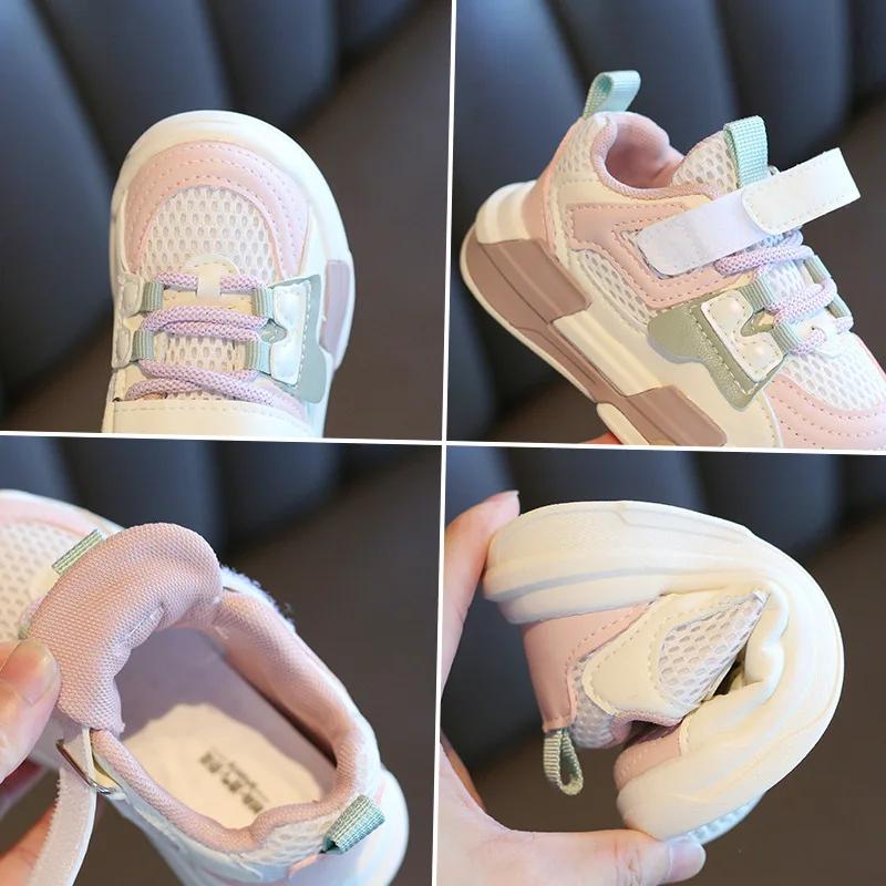 New Fresh Chunky Sneakers for Children Spring Breathable Flat Shoes Kids Little Girls Boys Casual Tennis Shoes Child G07014