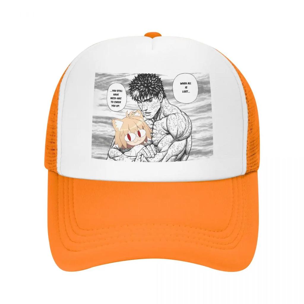 Custom Classic Berserk With Neco Arc Baseball Cap Unisex Women Adjustable Trucker Hat Sun Protection Snapback Trucker Cap