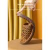 Household Sandals for Men In Summer, Woven with Rattan Grass for Women In Indoor Homes, Linen for Home Use, Anti Slip and Odorless Feet In Summer