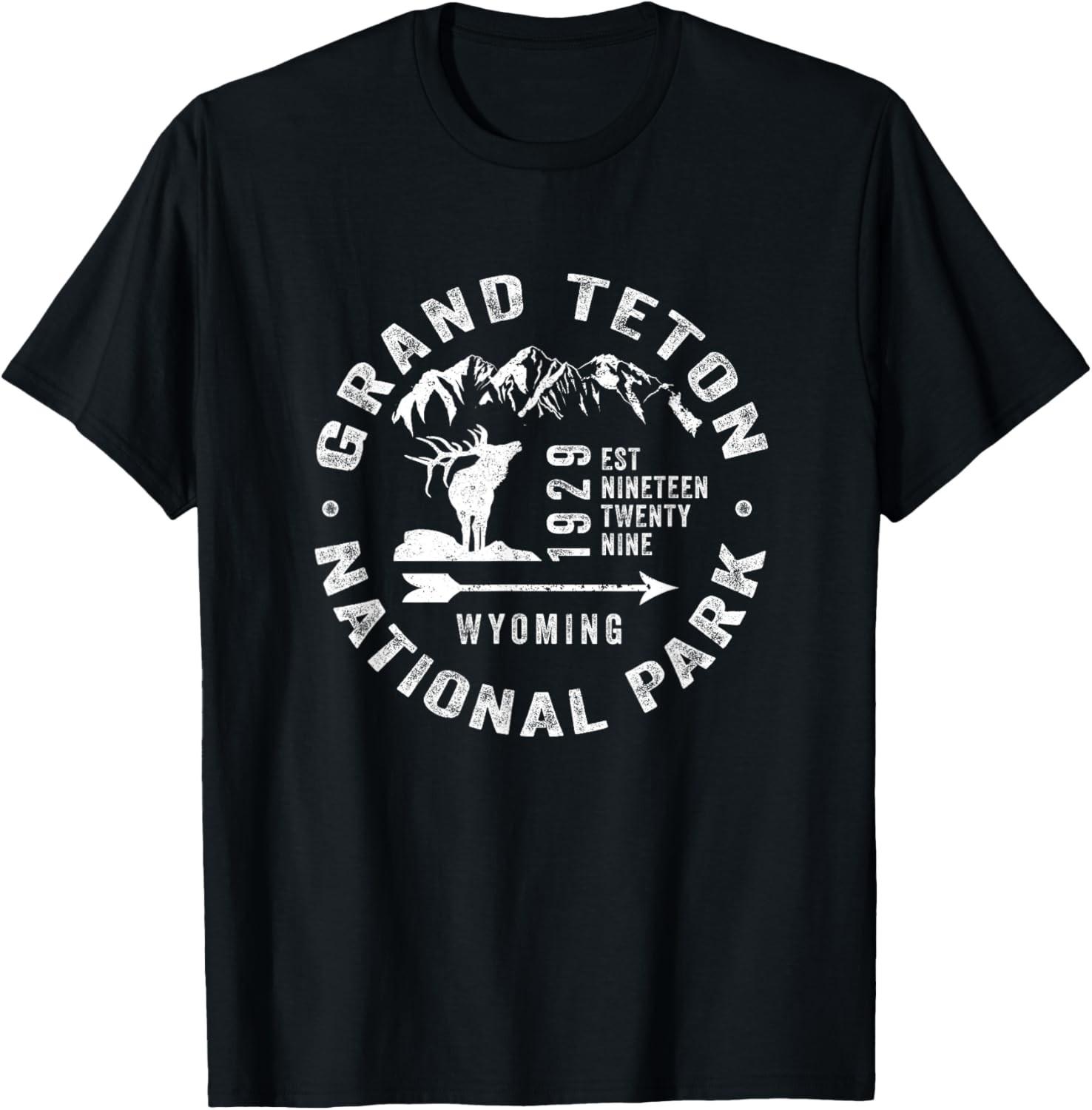 Grand Teton National Park WY Wyoming Novelty Gift Souvenir T-Shirt XL