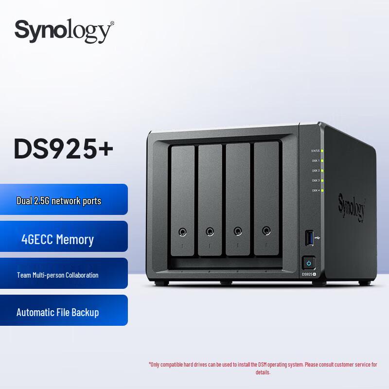 

Synology DS925+ 4-Bay NAS Server