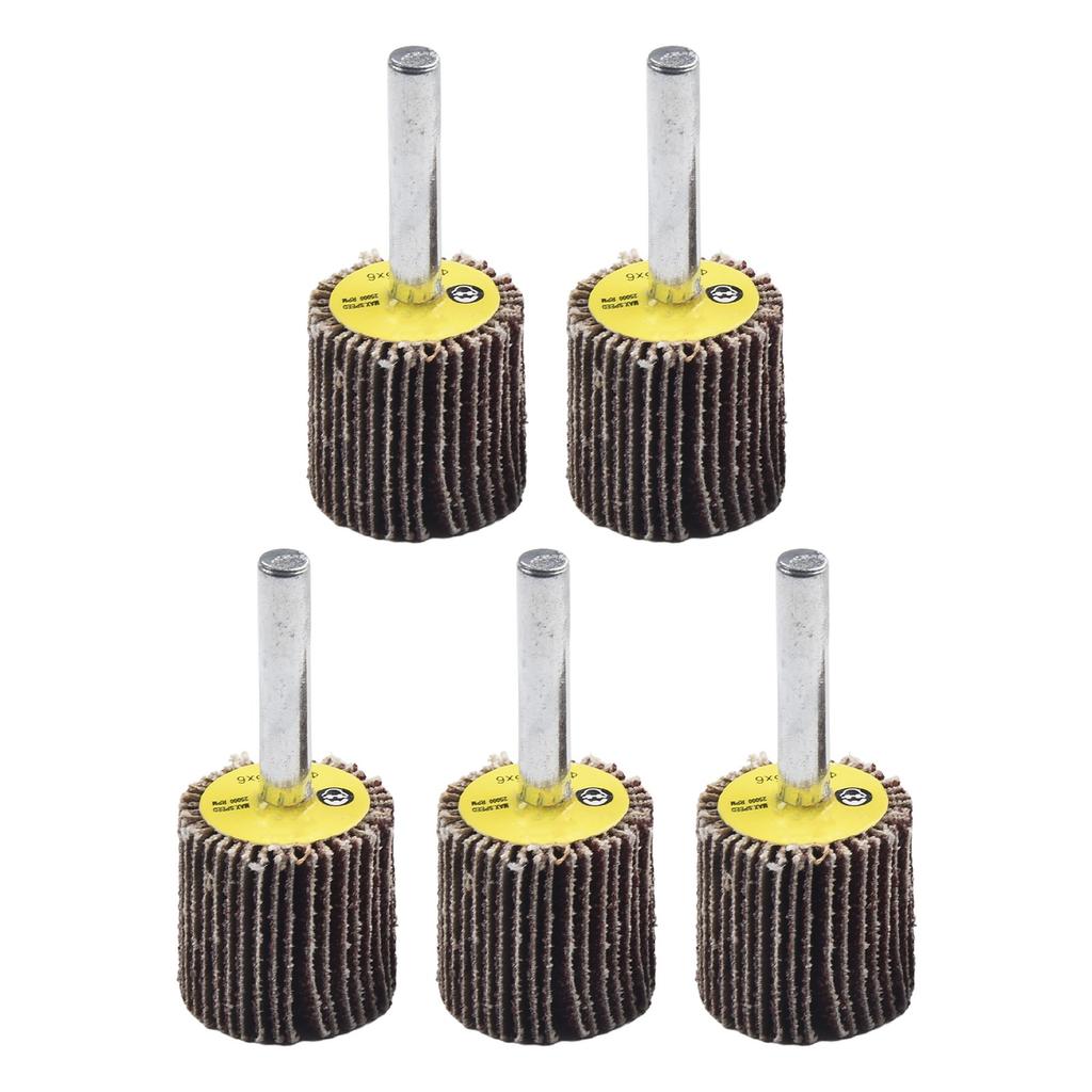 5 Stück 16-40mm 80er Körnung Schleiffächerscheibe Schleifscheibe Schleifpapier Schleifwerkzeug Zubehör für Bohrmaschine