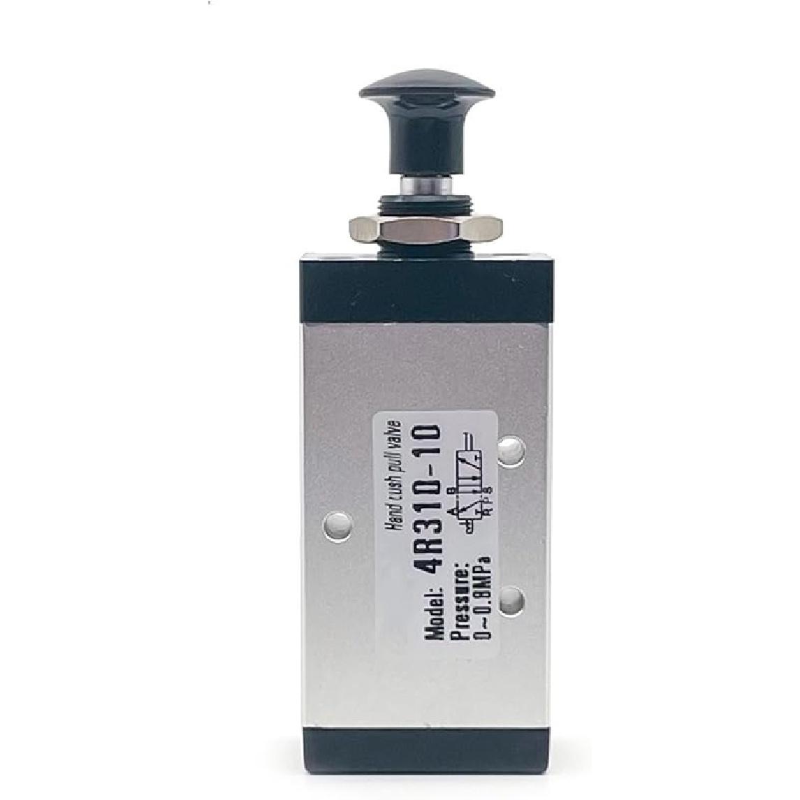 

Air Manual Valve 2 Way 5 Position 4R110-06/210-08/310-10/410-15 Push And Pull Pneumatic Switch Controller(4R110-06,With 6mm Fittings) Only Valve