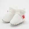 KIDSUN Baby Girls Sock Shoes Infant Boys Autumn Winter Solid Color Cotton Sole Anti-slip Flat Toddler Crib Shoes First Walkers