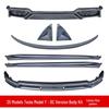 Fits 25 Tesla Model Y: Front Lip, Side Skirts, Rear Spoiler, Louvers, Rear Diffuser, Rear Lip Body Kits
