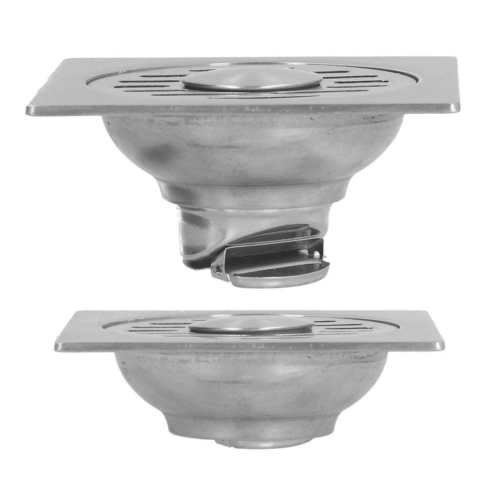 304 Stainless Steel Floor Strainer Self Sealing Shower Drain Efficient Floor Drain  Garage