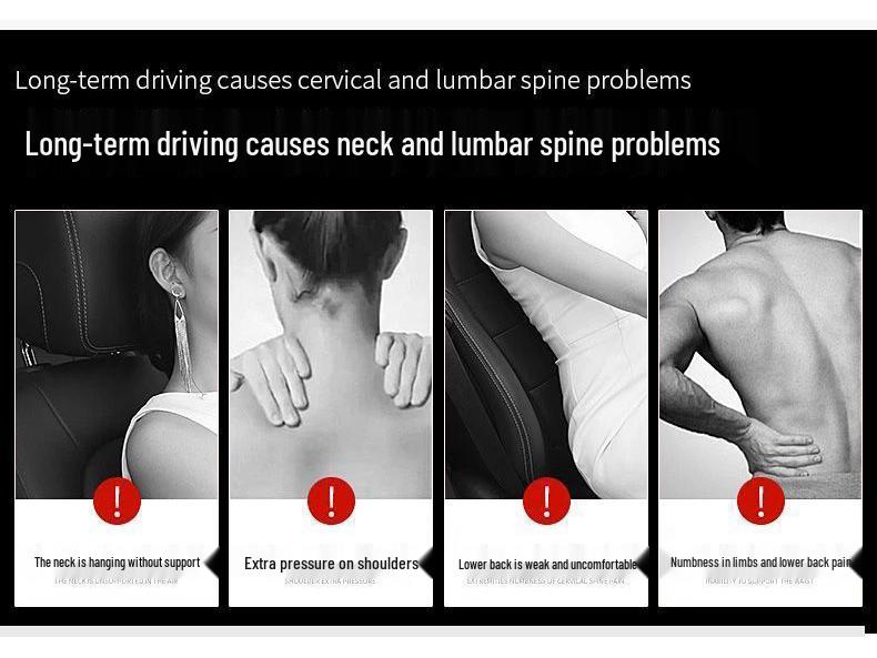 Car Headrest and Neck Pillow for Hyundai ix2535, Tucson, Verna, Elantra, and Wildlander