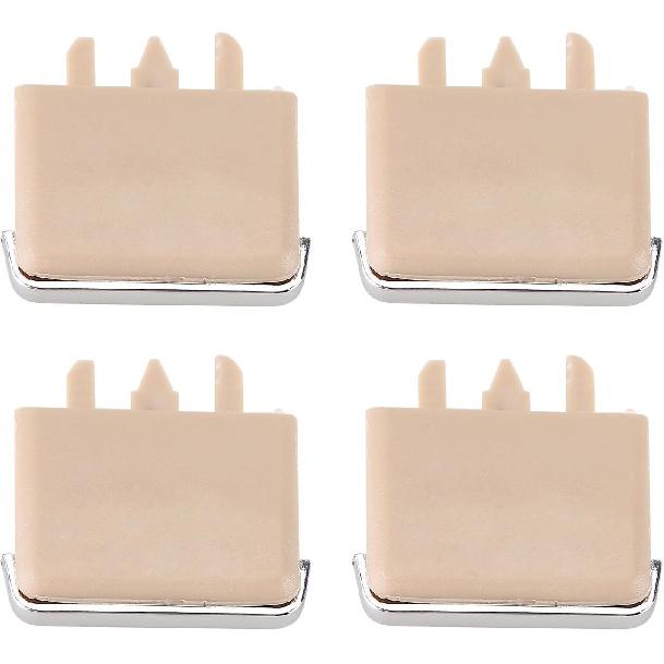 4Pcs Front Center AC Vent Air Conditioning Vent Outlet Tab Clips, Air Vent Clip Tab A/C Fresh Air Grille Clips, Front Left &Right AC Vent Air Vent