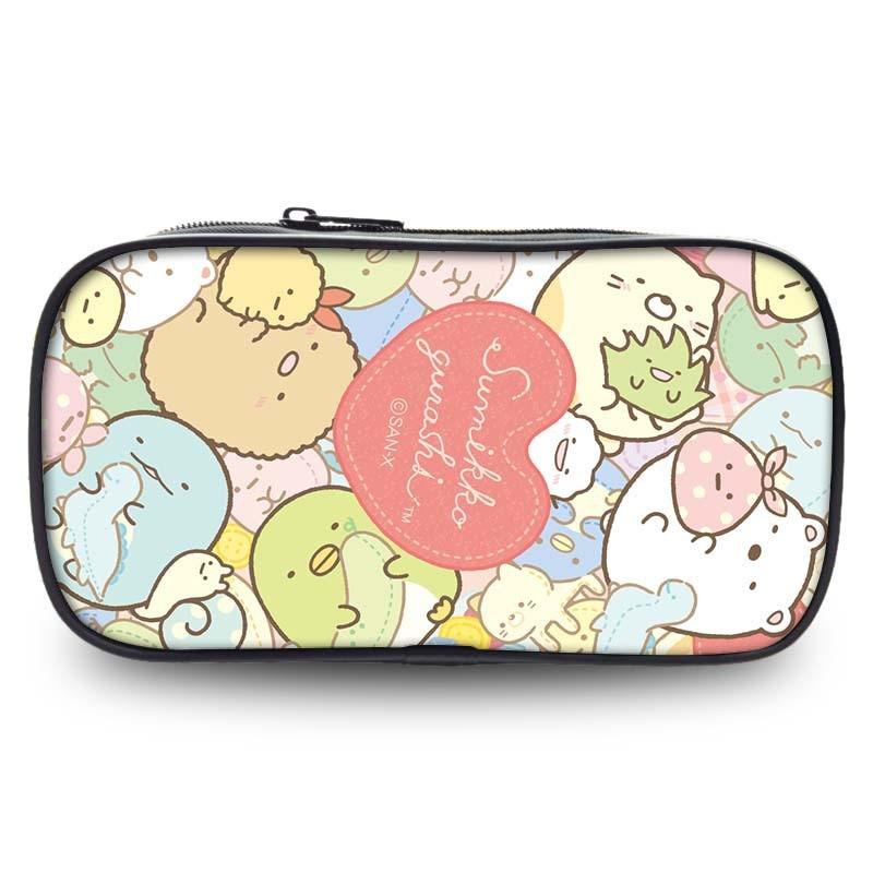 Söt pennställ från Sumikkogurashi i slitstarkt nylon för skol- och kontorsmaterial