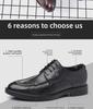 Men's Hand-Scratched Leather Shoes for Spring & Autumn - Business, Casual, Wedding, British & Korean Styles