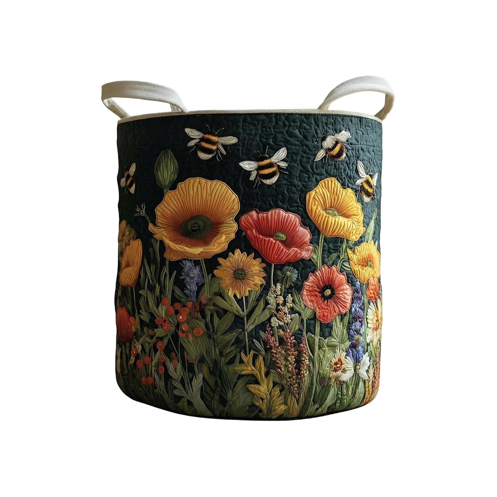 Стеганая корзина для хранения белья, подходит для хранения грязной одежды. One Size