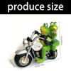 Artistic Bikers Frogs Figurine Resins Craft Motorcycle Frogs Statue Unique Desktop Shelf Garden Decoration Gift