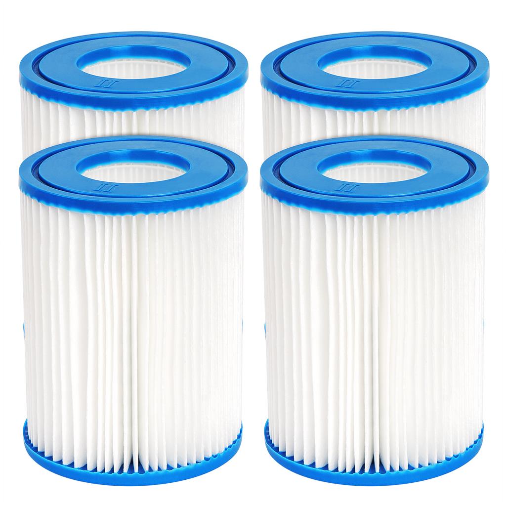 Type II Swimming Pool Filter Cartridge For Bestway 58094, Bestway 58383 58386 530/800 GPH Cartridge Filter Pump Lay-Z-Spa